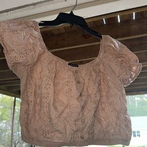 Crop top with buttons